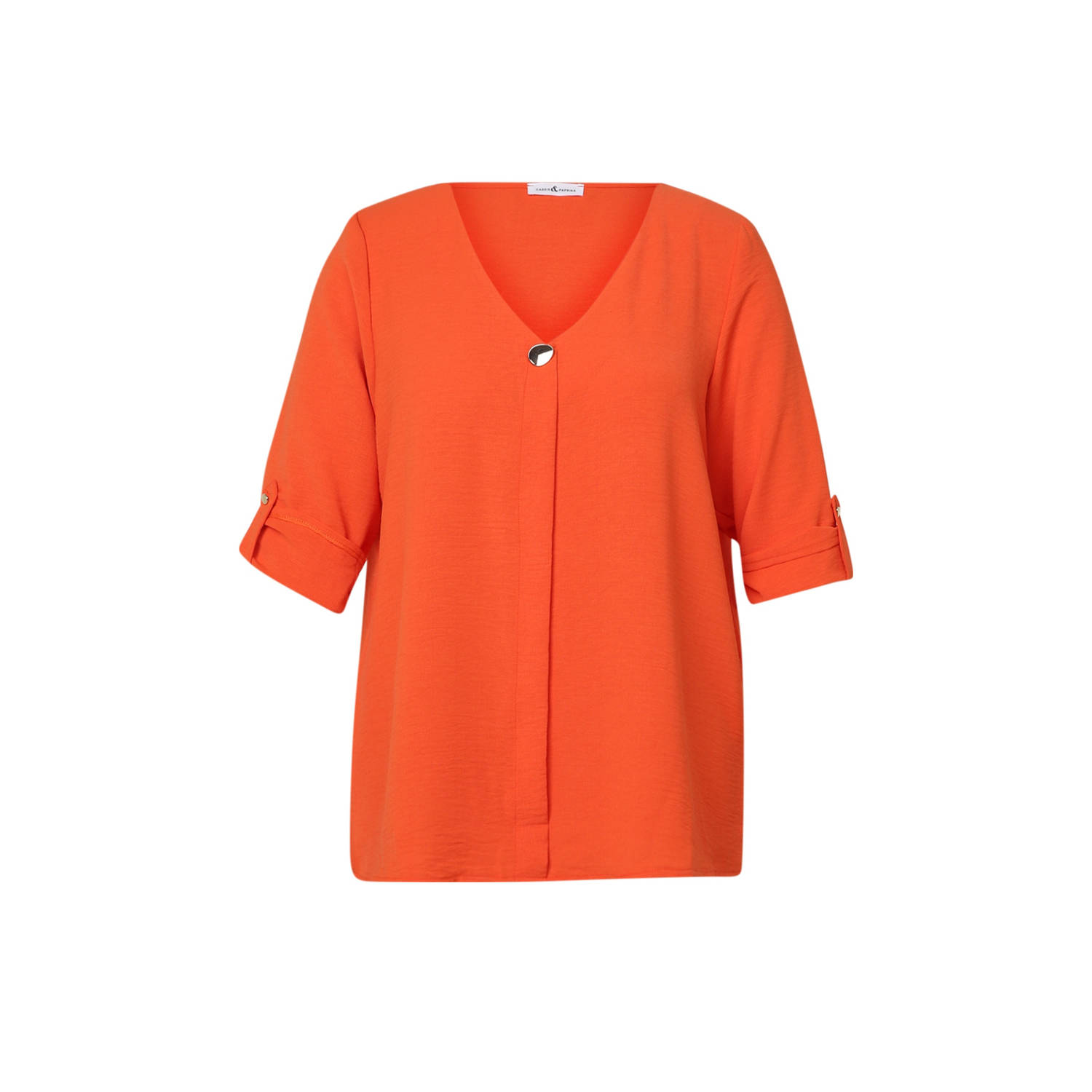 Paprika blousetop oranje