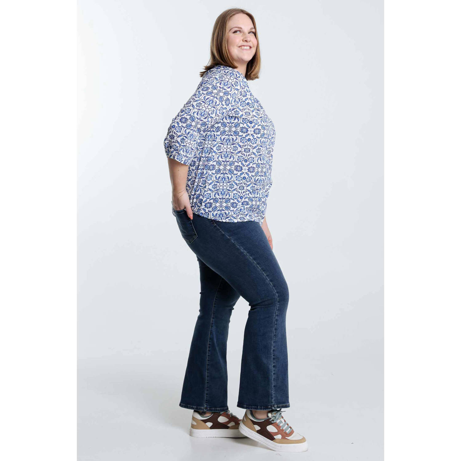 Paprika blousetop blauw