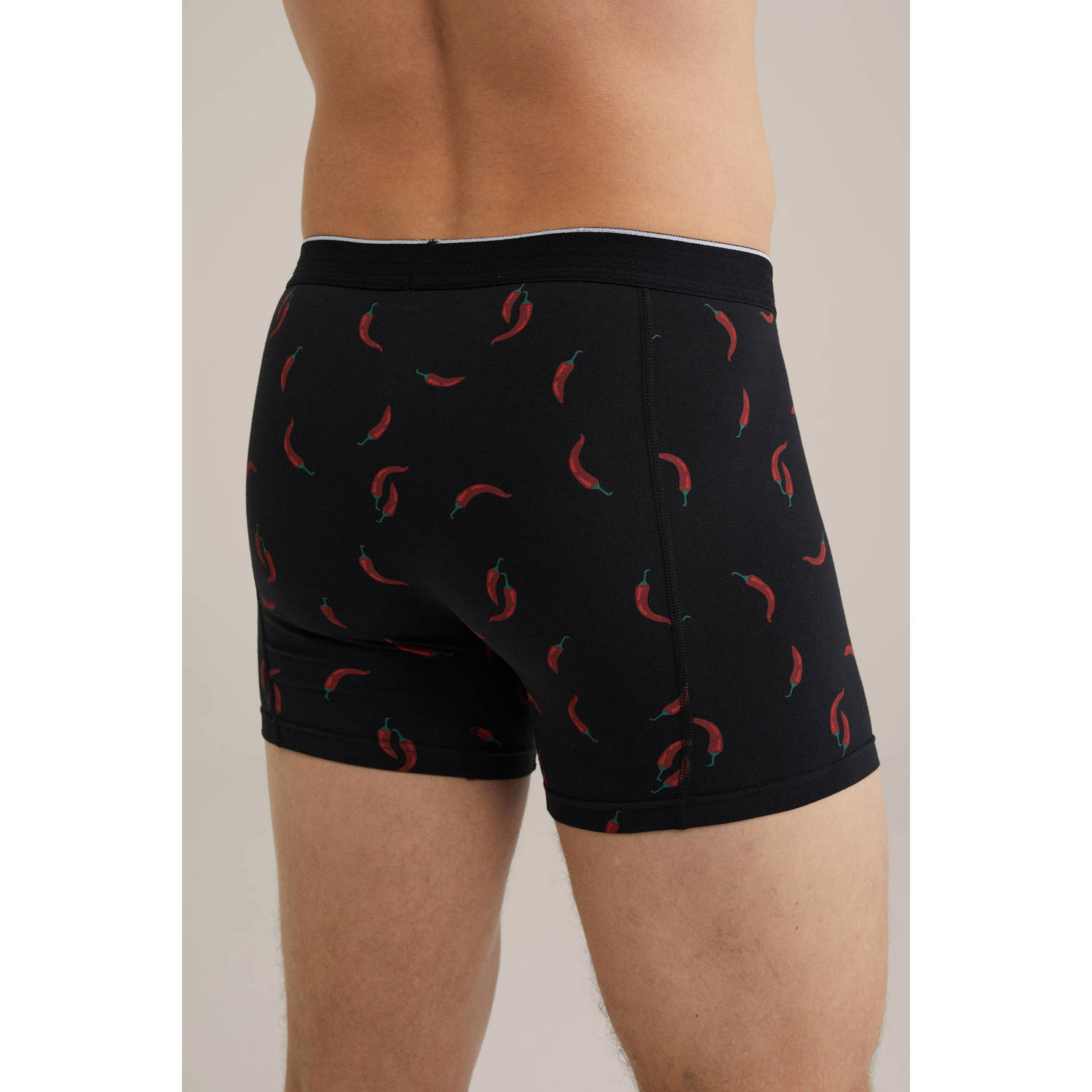 WE Fashion boxershort zwart rood