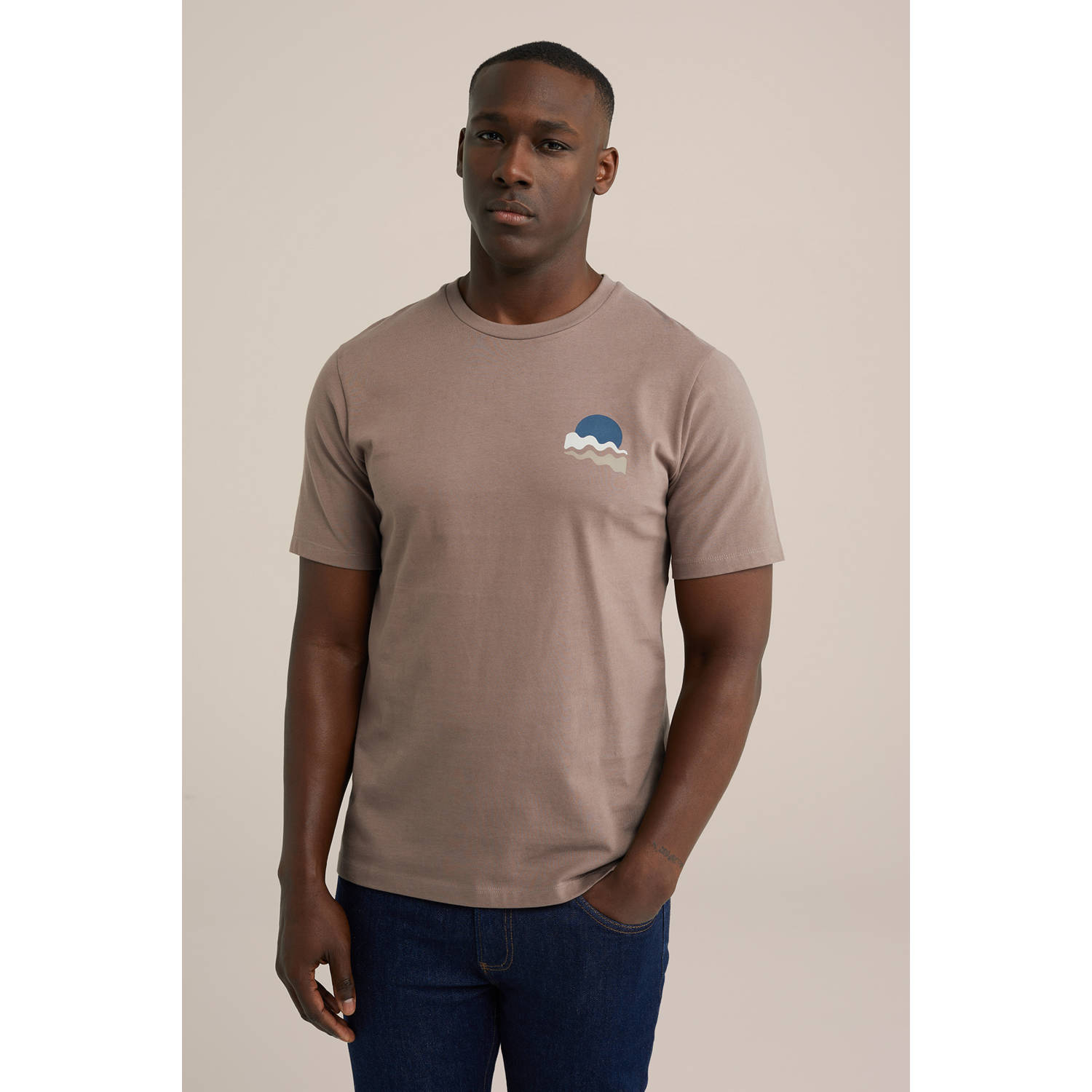 WE Fashion T-shirt bruin