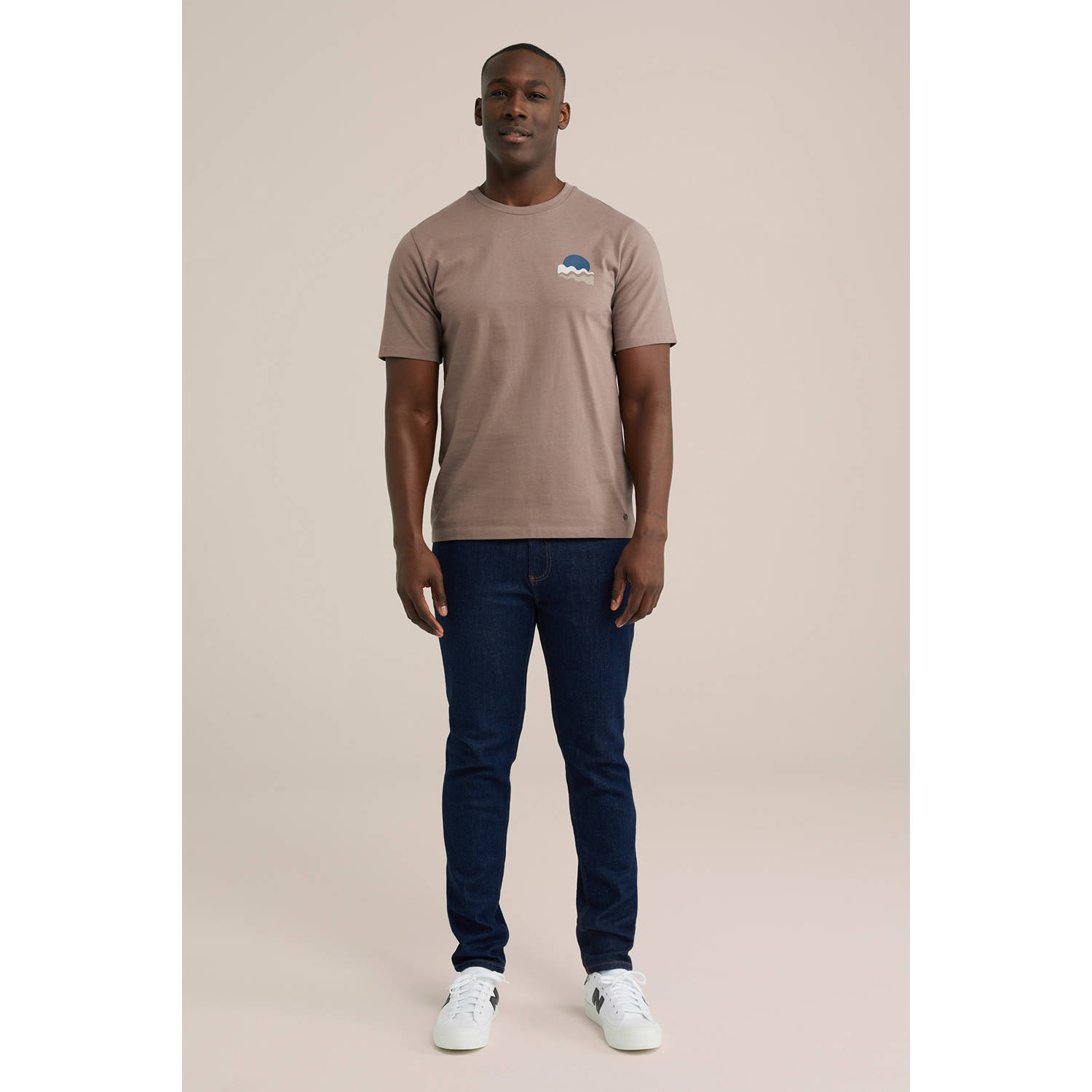 WE Fashion T-shirt bruin