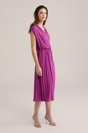 jurk met glitter fuchsia