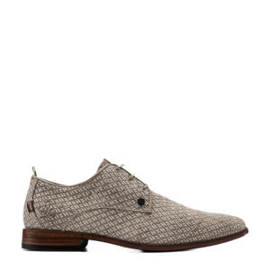 Greg braid  suède veterschoenen beige