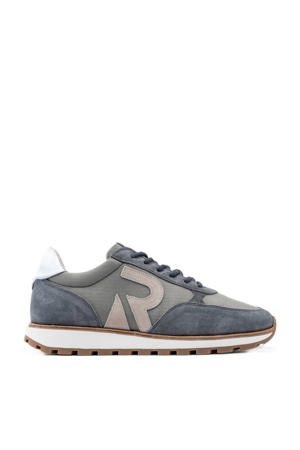 Maddox  suède sneakers blauwgrijs/zand