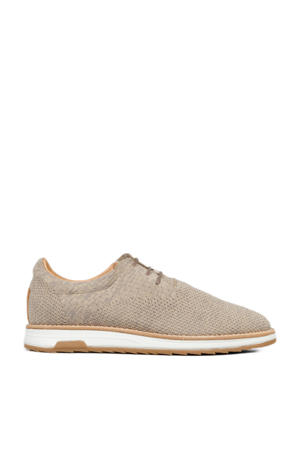 Nolan Knit  veterschoenen taupe