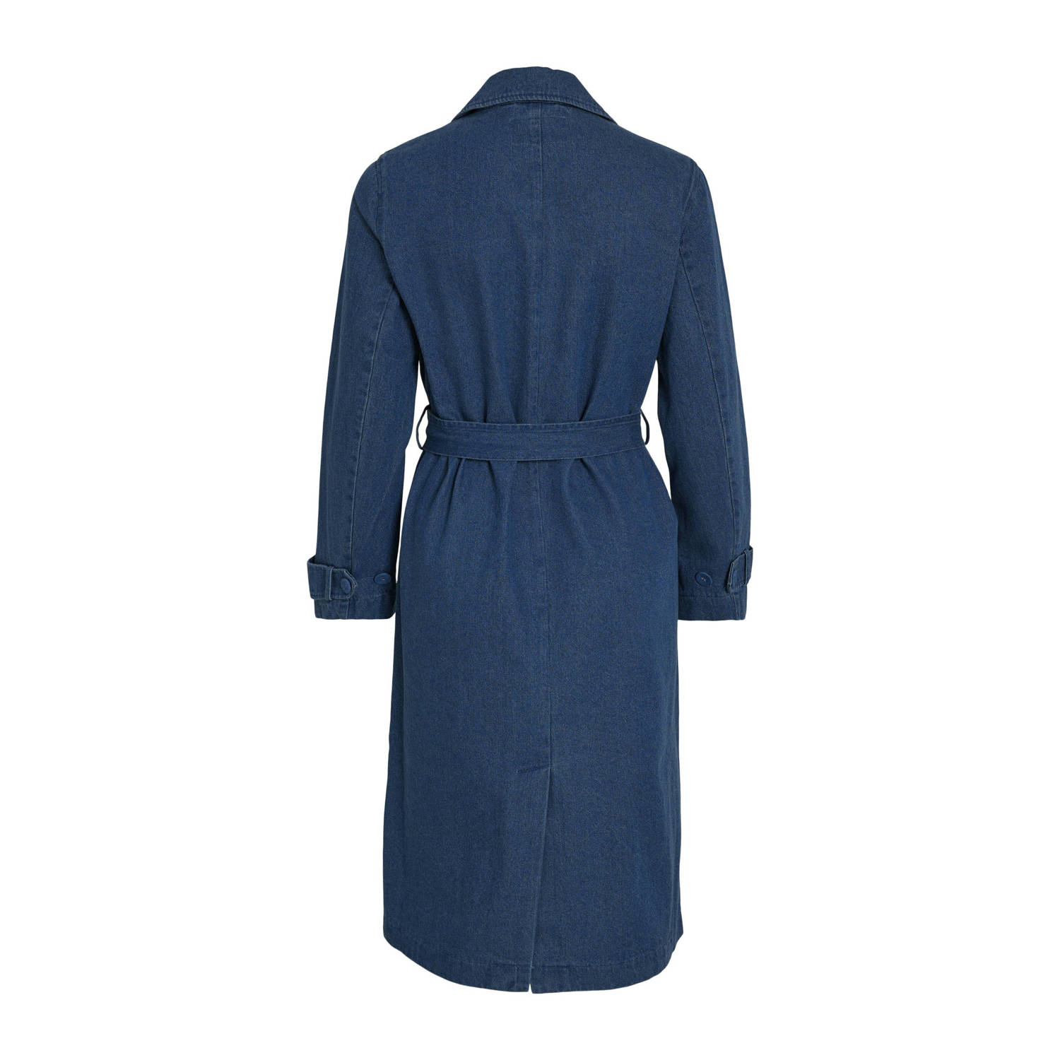 VILA trenchcoat medium blue denim