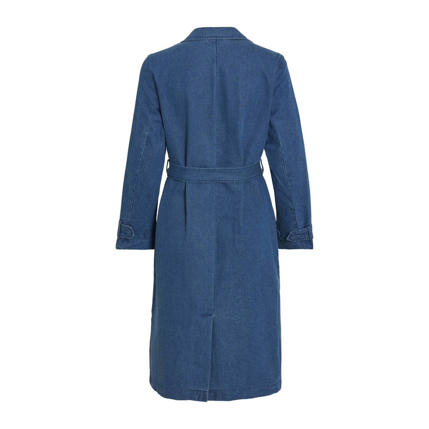 VILA trenchcoat medium blue denim