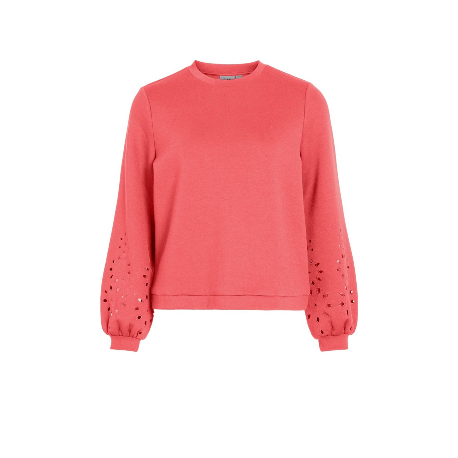 VILA sweater koraalrood