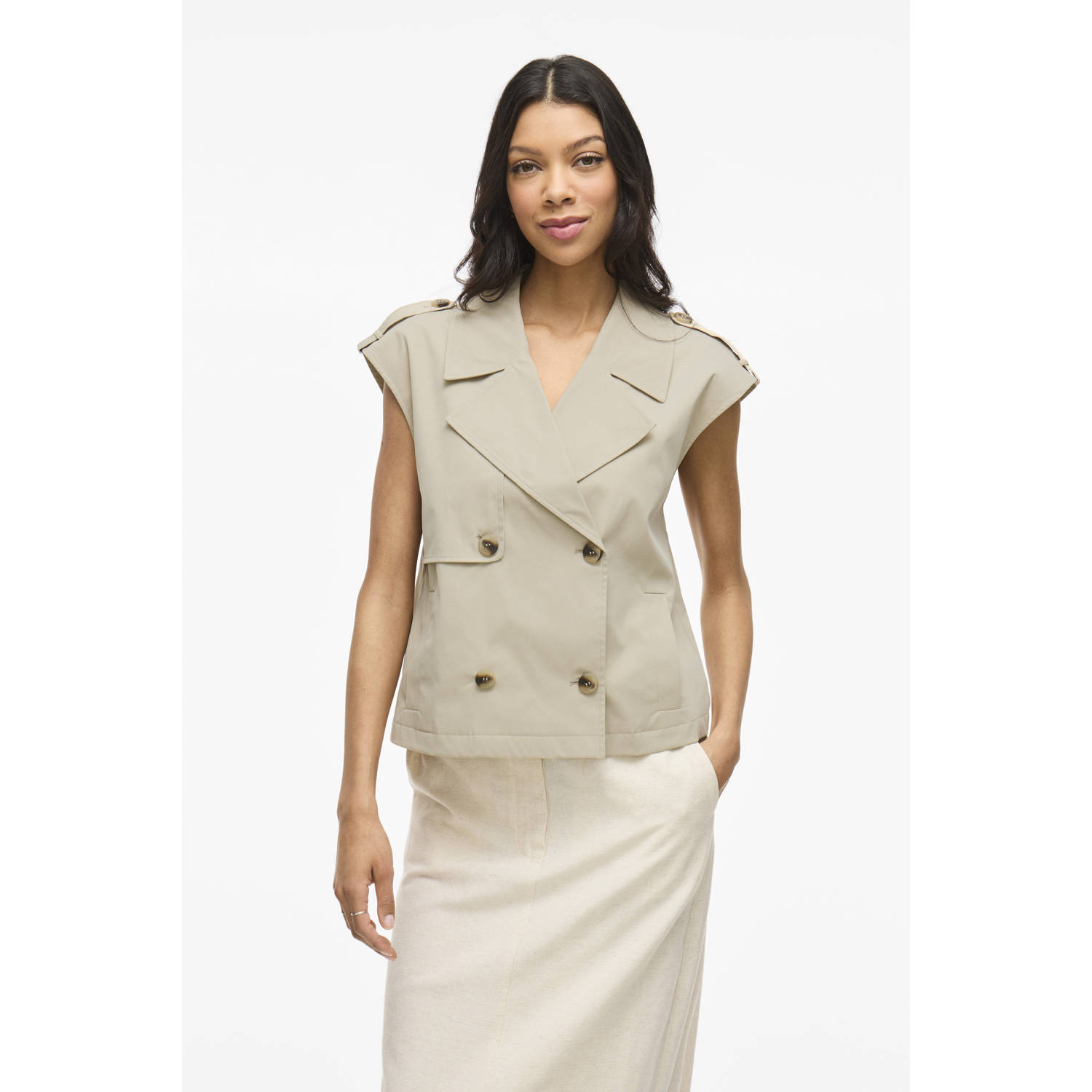 VILA trenchcoat beige