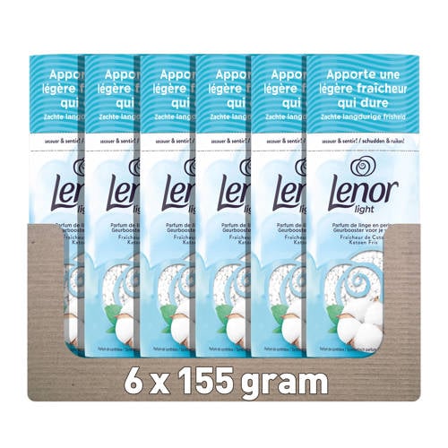 Lenor Light Geurbooster Katoen Fris - 6 x 155g afbeelding