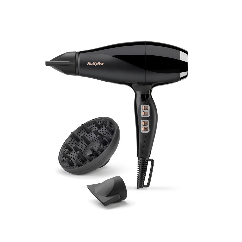 BaByliss Air Power Pro 2300 föhn - Met difusser en 2 extra blaasmonden - 6716DE