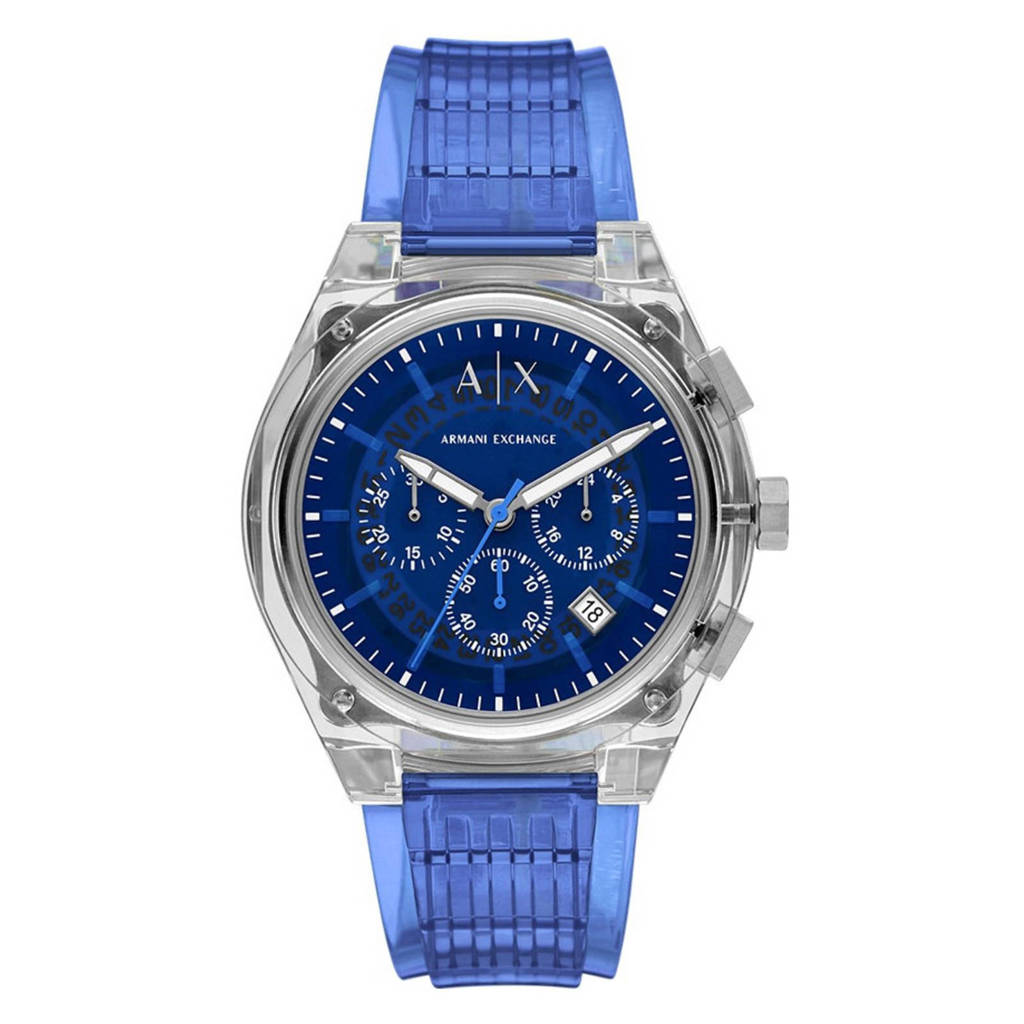 Armani Exchange horloge AX4166 blauw wehkamp