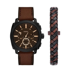 horloge + armband FS6102SET Machine bruin