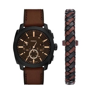 horloge + armband FS6102SET Machine bruin