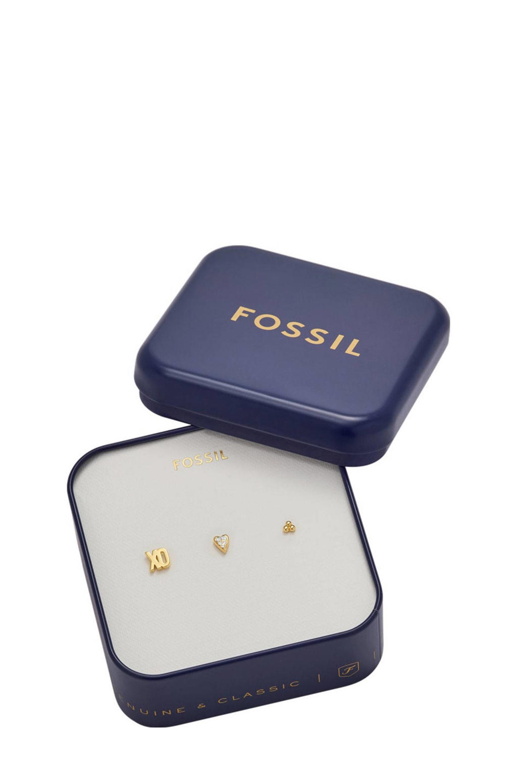 Fossil giftset oorbellen JA7277SET goudkleurig