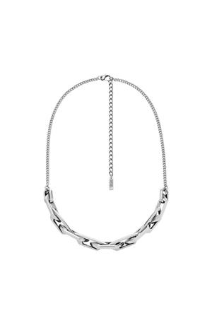 ketting DX1578040 zilverkleurig