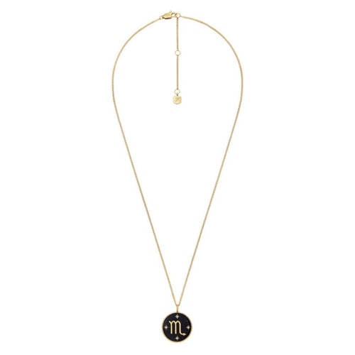 Fossil ketting JF04845710 Schorpioen sterrenbeeld goudkleurig afbeelding