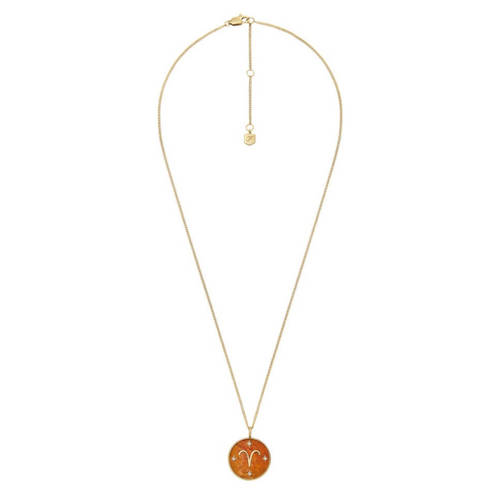 Fossil ketting JF04838710 Ram sterrenbeeld goudkleurig afbeelding