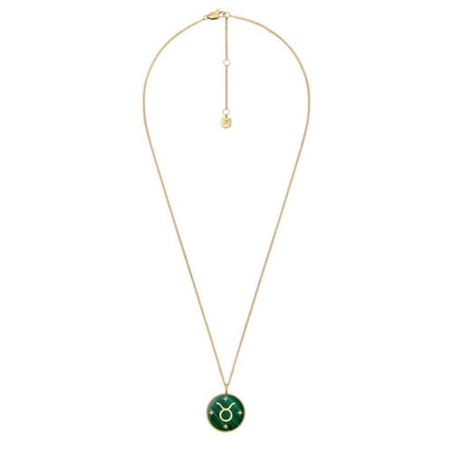 Fossil ketting JF04839710 Stier sterrenbeeld goudkleurig afbeelding