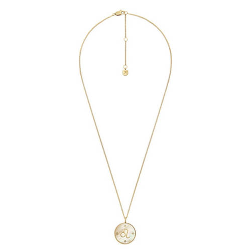 Fossil ketting JF04842710 Leeuw sterrenbeeld goudkleurig afbeelding