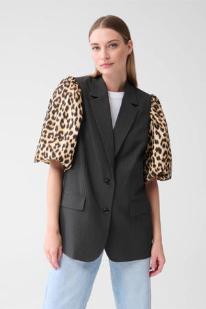 oversized blazer grijs