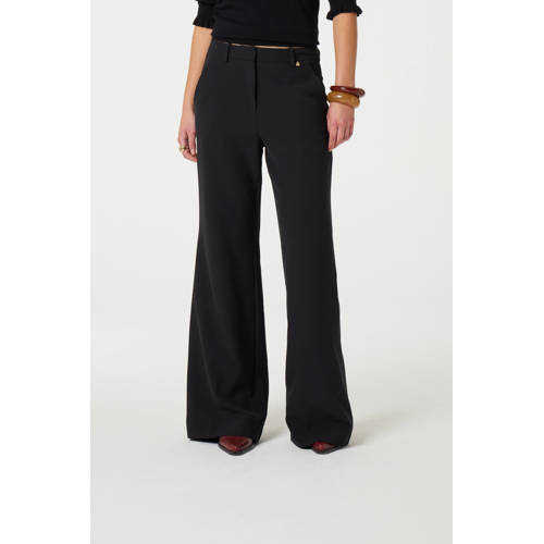 Fabienne Chapot flared high waist pantalon zwart afbeelding