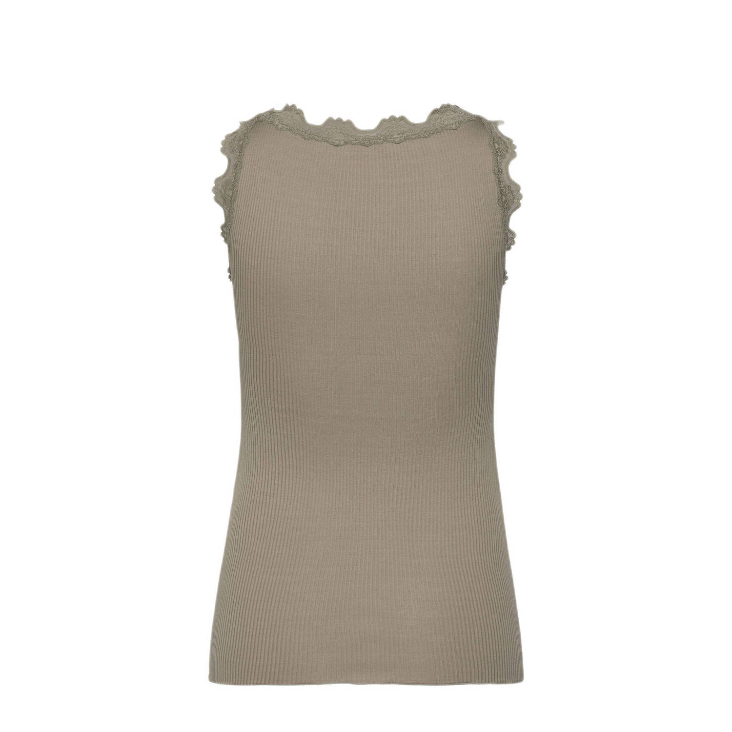 Rosemunde singlet rib gebreid