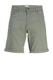 thumbnail: Groene jongens JACK & JONES JUNIOR bermuda short van stretchkatoen met regular fit, regular waist en effen