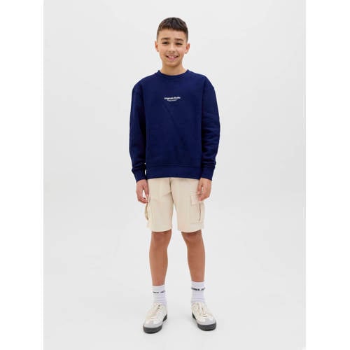 JACK & JONES JUNIOR sweatshort ecru afbeelding