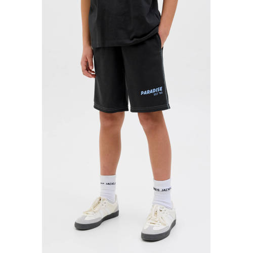 JACK & JONES JUNIOR sweatshort zwart afbeelding