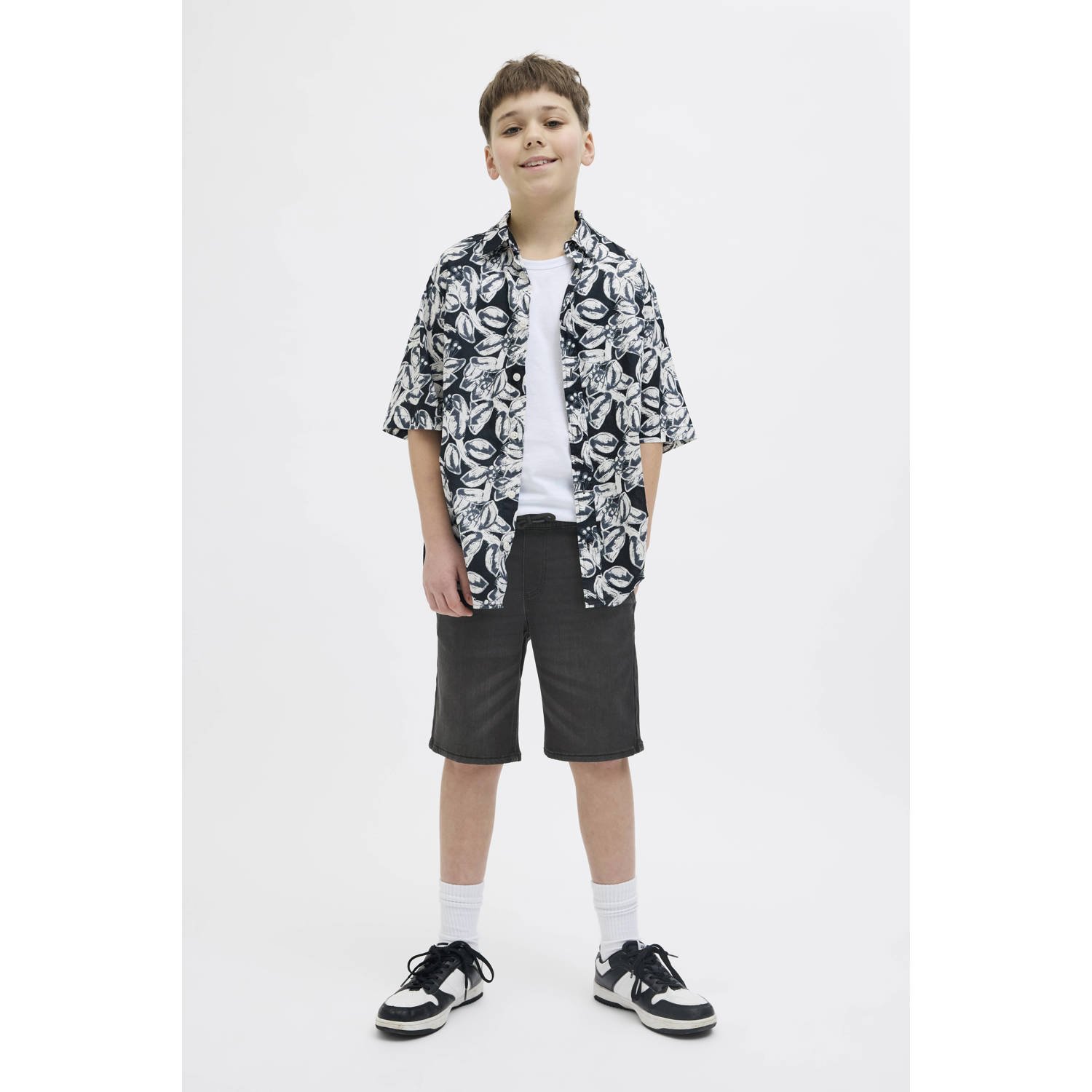 JACK & JONES JUNIOR denim short black denim