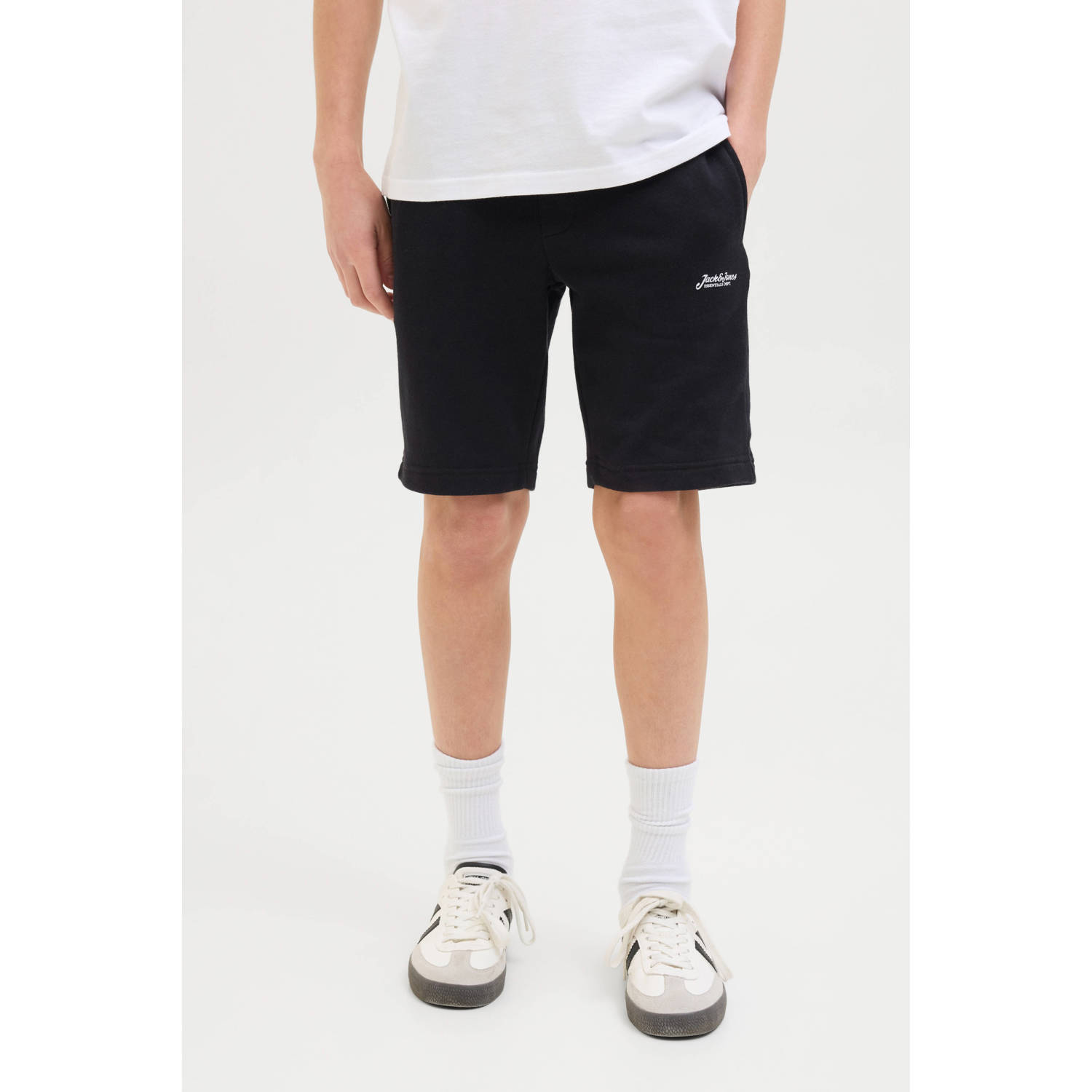 JACK & JONES JUNIOR sweatshort zwart