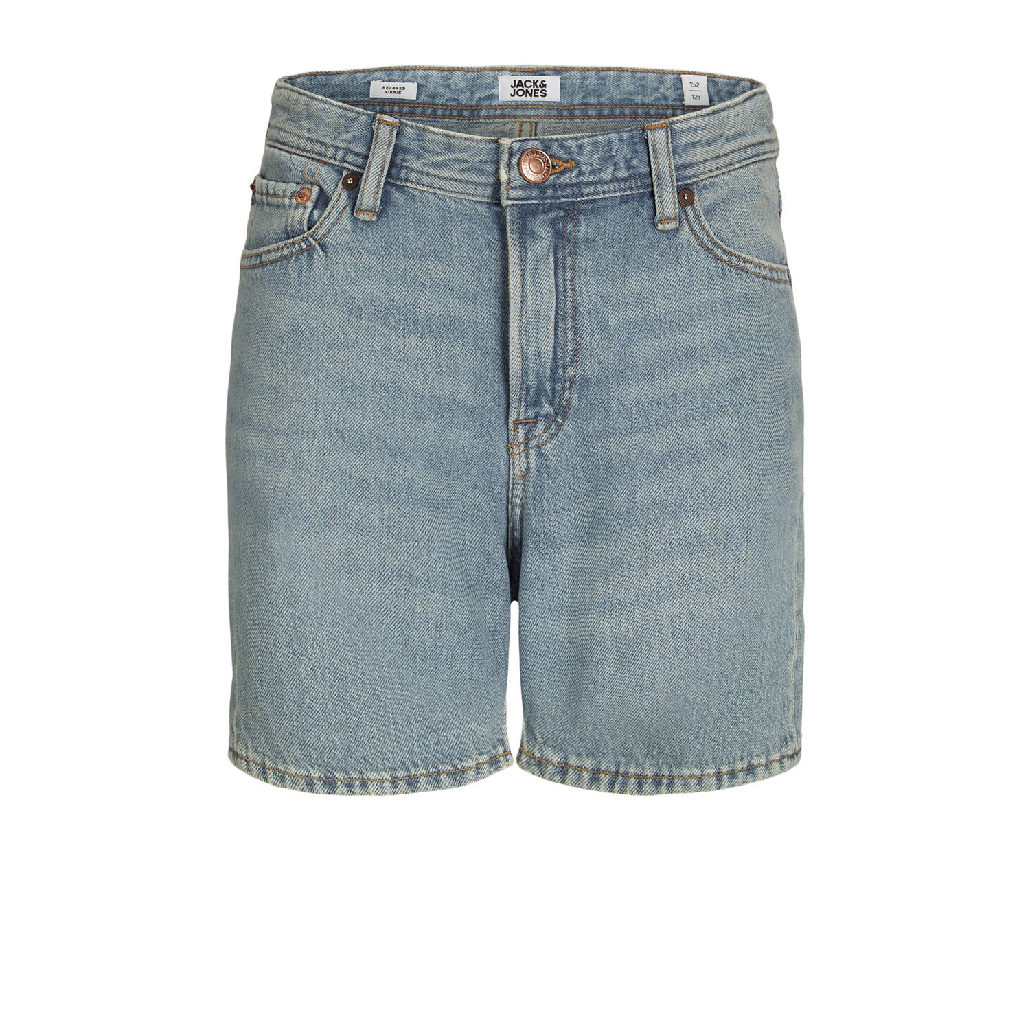 JACK & JONES JUNIOR denim short light blue denim