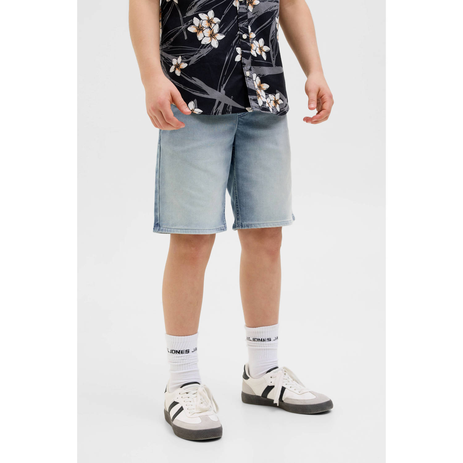 JACK & JONES JUNIOR denim short light blue denim