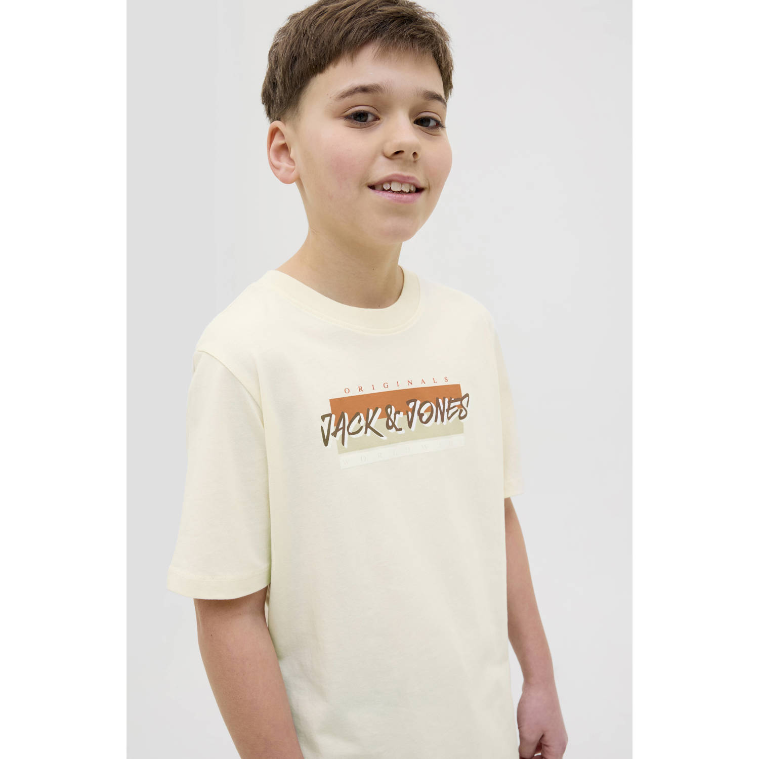 JACK & JONES JUNIOR T-shirt ecru