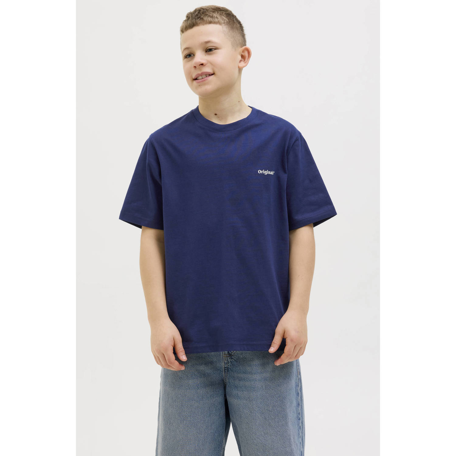 JACK & JONES JUNIOR T-shirt donkerblauw