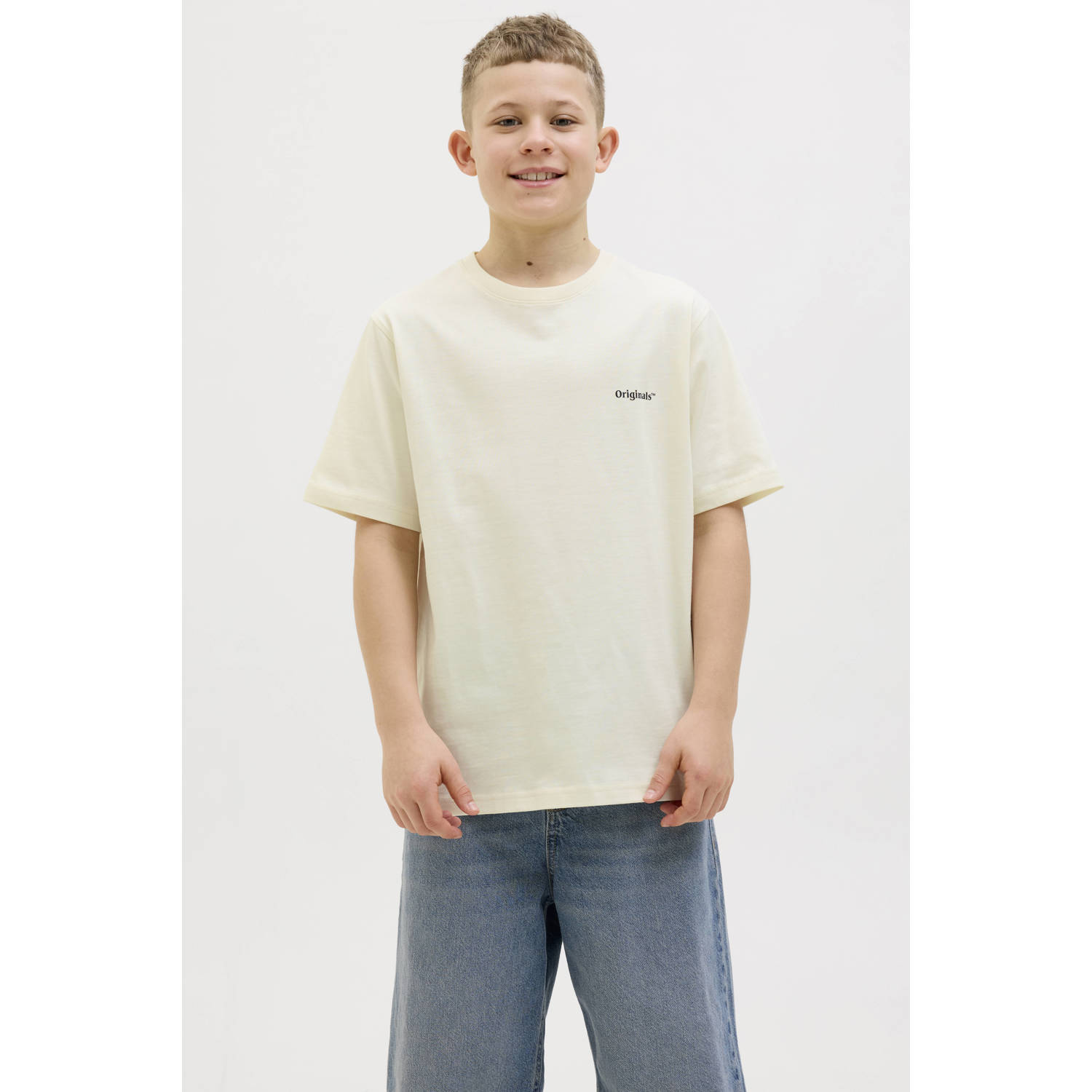 JACK & JONES JUNIOR T-shirt ecru
