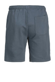 thumbnail: Grijze jongens JACK & JONES JUNIOR sweatshort blauw met relaxed, regular waist, elastische tailleband met koord en effen