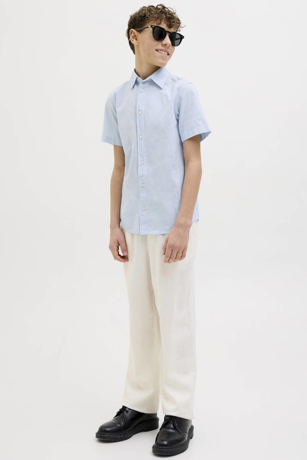 JACK & JONES JUNIOR overhemd lichtblauw