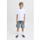 JACK & JONES JUNIOR loose denim short medium blue denim
