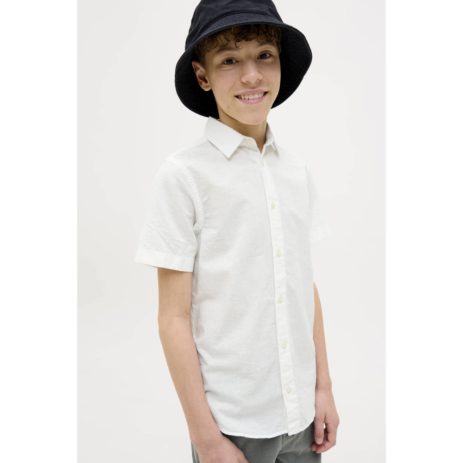 JACK & JONES JUNIOR overhemd wit