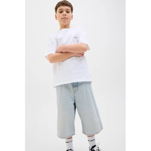 JACK & JONES JUNIOR denim short light blue denim afbeelding