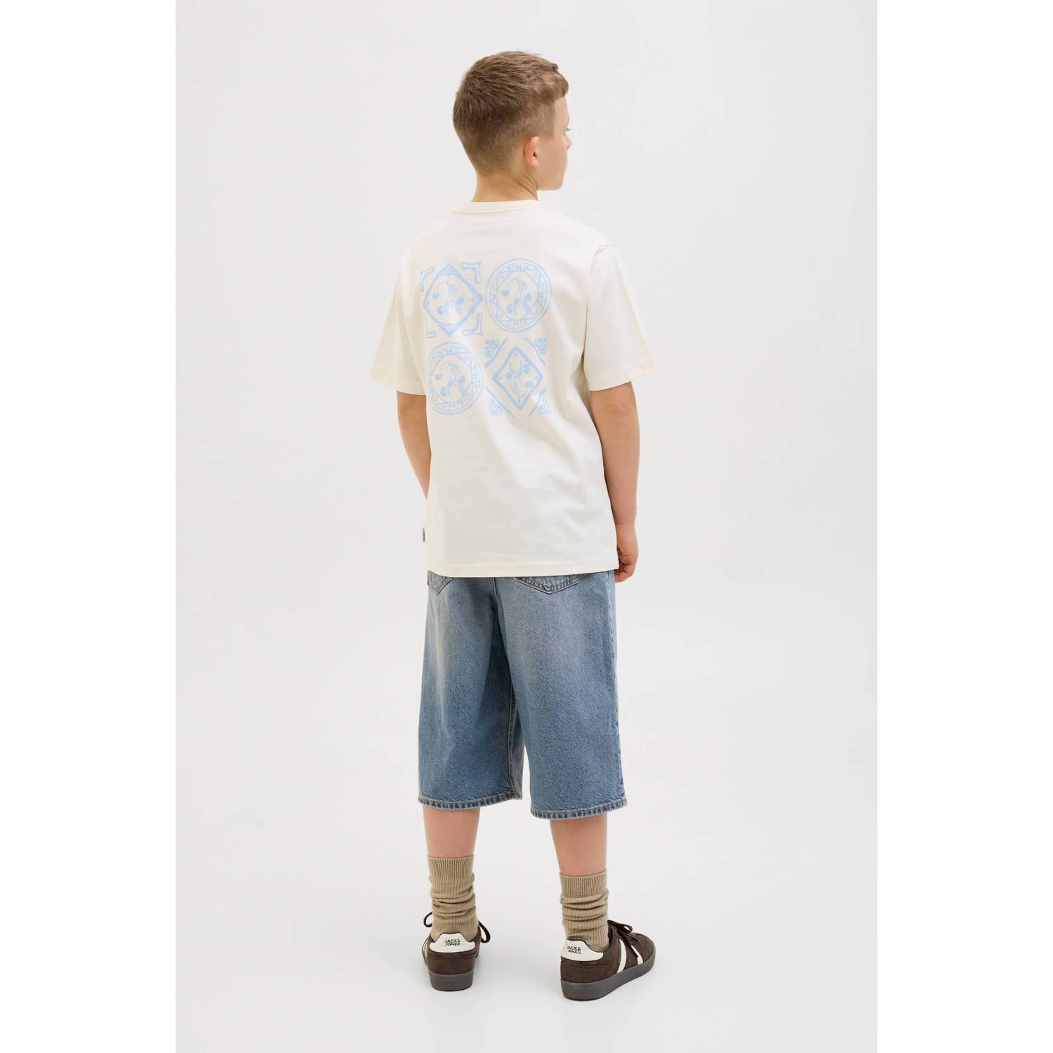 JACK & JONES JUNIOR denim short medium blue denim