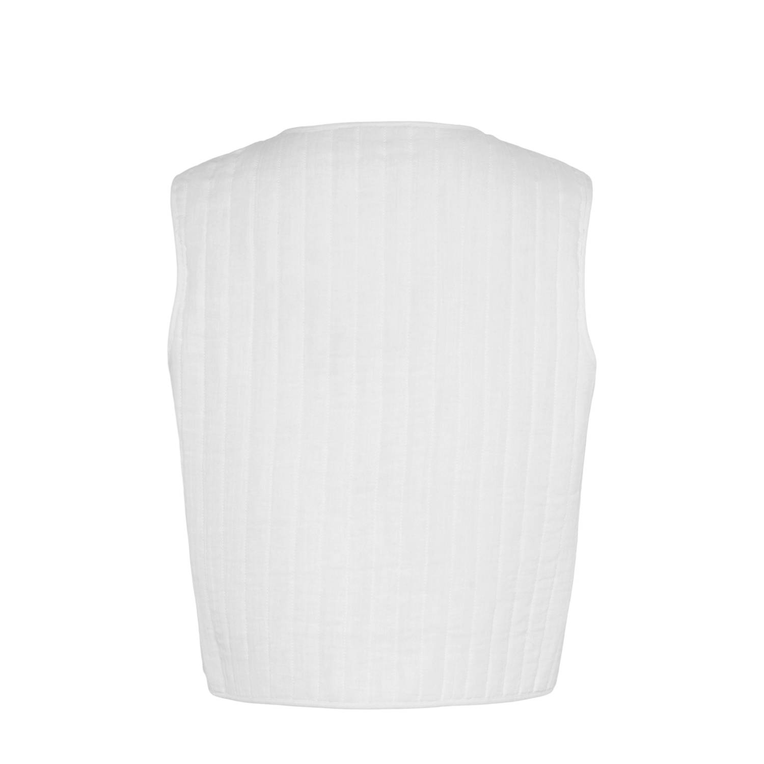 PIECES gilet wit