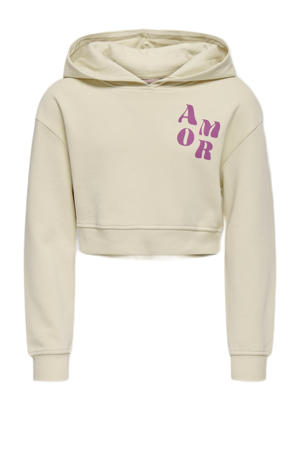 cropped hoodie ecru
