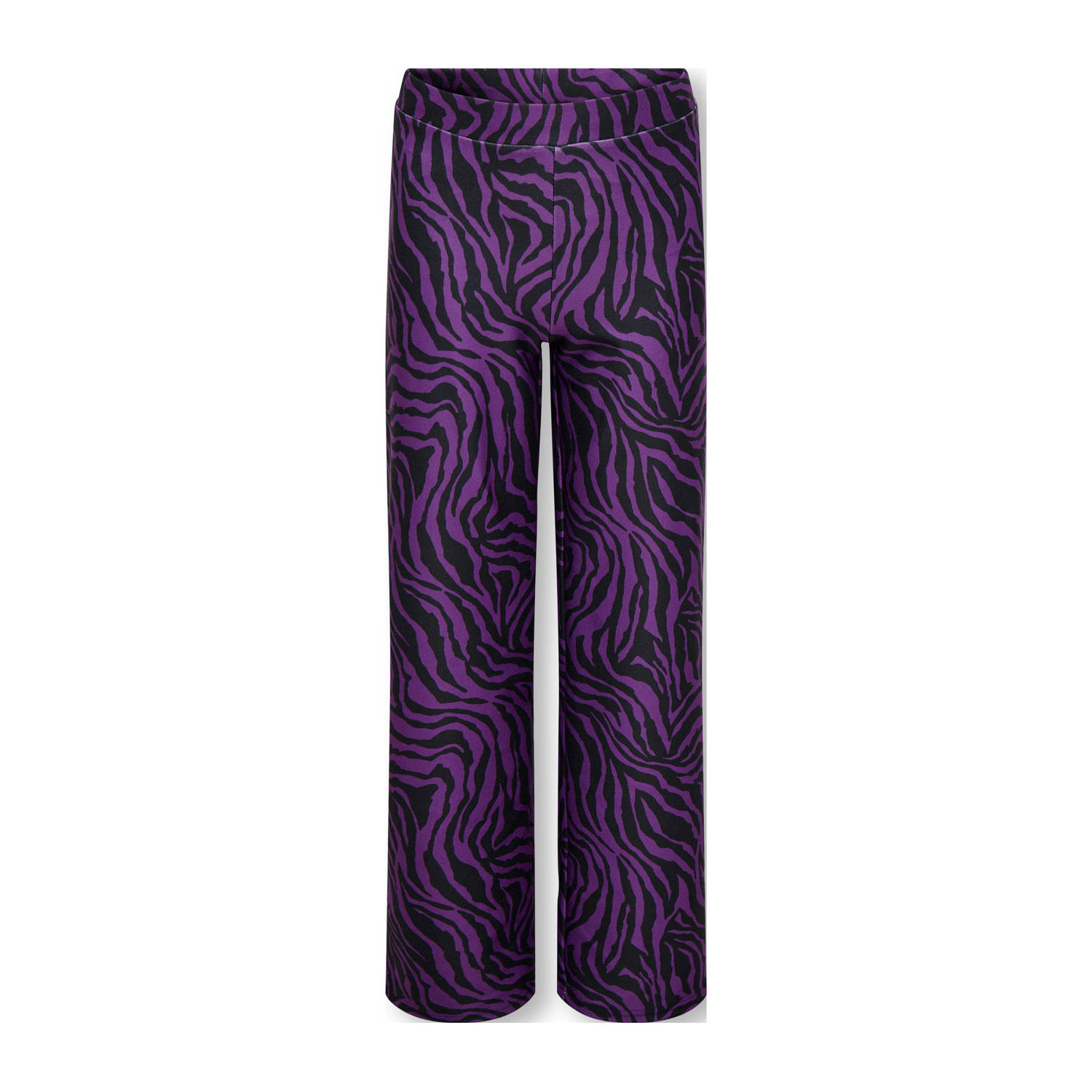ONLY KIDS GIRL wide leg casual broek paars