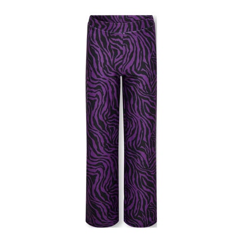 KIDS ONLY GIRL wide leg casual broek paars afbeelding
