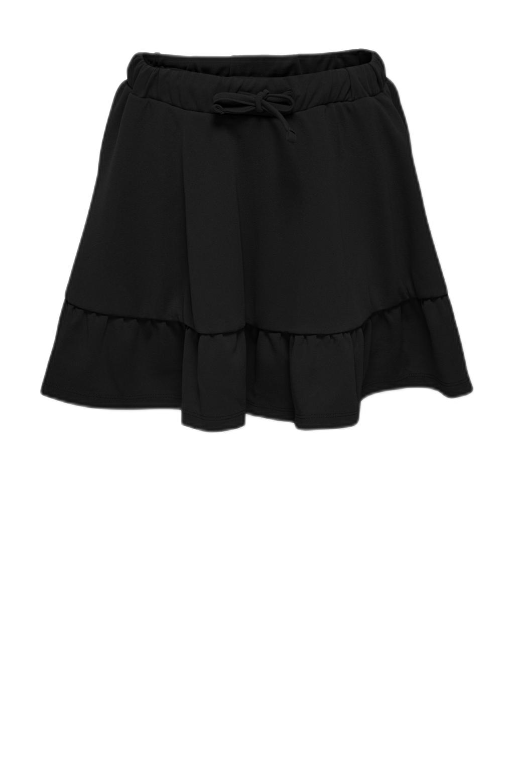Zwarte meisjes KIDS ONLY GIRL A-lijn rok gemaakt van polyester en met elastische tailleband met koord