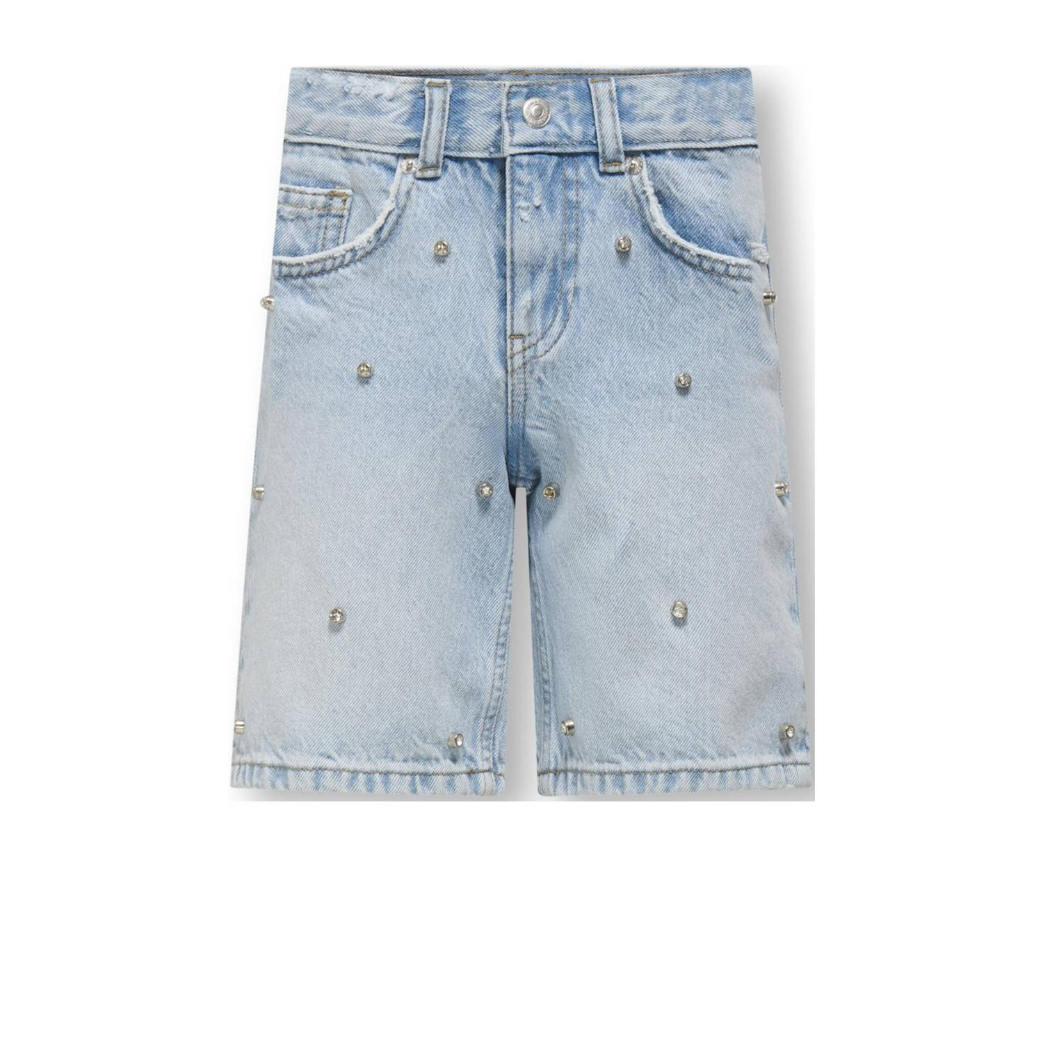 ONLY KIDS GIRL loose denim short light blue denim