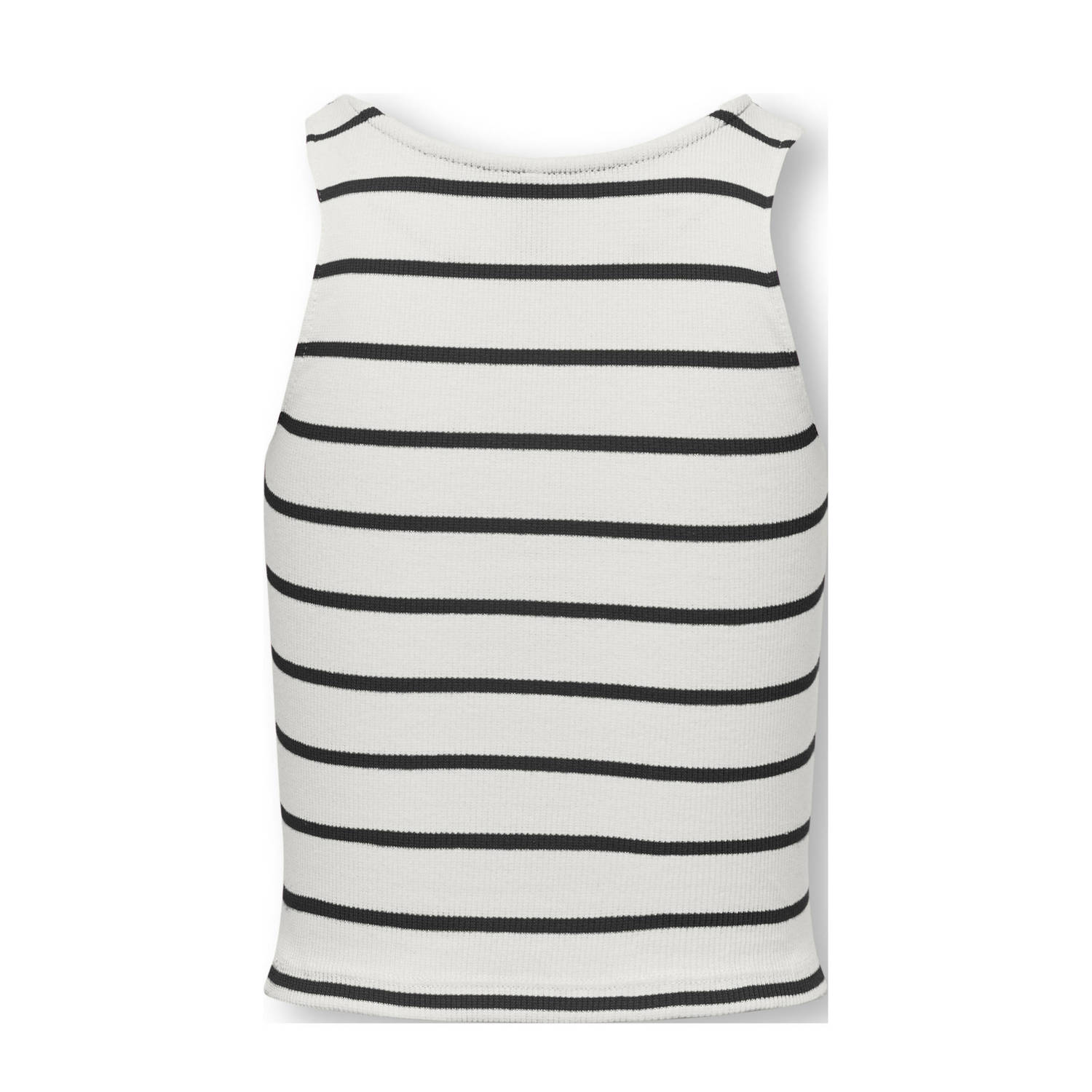 ONLY KIDS GIRL mouwloze top wit zwart